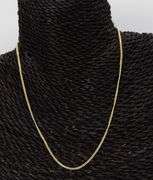 10k Yellow Gold Hollow Curb Link Chain 2mm Necklace 16"