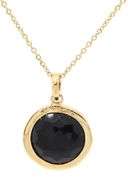 Ippolita Lollipop Black Onyx and Diamond Small Pendant Necklace in 18K