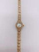 LADIES GENEVA & GEMSTONE WATCH-18KT GP
