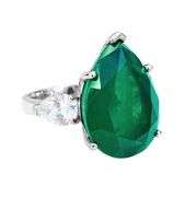 Gorgeous 5 Ct Lab Emerald Ring