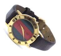 Gucci Gold Plated Quartz Web Dial Watch