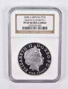 PF69 UCAM 2008 Great Britain 5 Pounds Platinum Queen Elizabeth I NGC