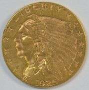 Fresh BU 1925-D US $2.50 Indian Gold Piece. Real nice