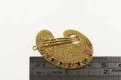 14K Yellow Gold 1960's Painters Pallet Artist Art Lover Charm/Pendant