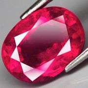 Vivid! 3.34ct top imperial red Ruby center stone