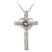 Amethyst & Diamond Accent Pendant