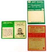 3 Bobby Mitchell, Redskins Football Cards