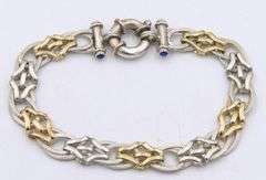 Italian Sterling Silver Fancy Link Bracelet