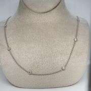 DIAMOND NECKLACE CRAFTED IN 14K WHITE GOLD
