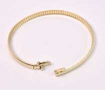 Good-Looking Omega Chain Bracelet In 14K Yellow Gold