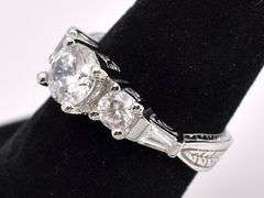 Fascinating CZ Ring In Sterling Silver
