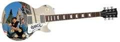 Beastie Boys Ad-Rock Autographed Signed 1/1 Custom Graphics Photo Guitar ACOA