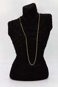 14k Yellow Gold-Hollow Curb Link Chain 3.2mm Necklace 24"