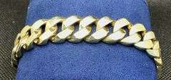 SOLID 14K YELLOW GOLD CUBAN CHAIN MAN'S BRACELET