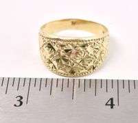 Vintage Dome Ring In 14K Yellow Gold