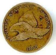 1858 Large Letters Flying Eagle Cent