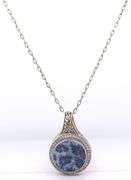Vintage Sterling Silver Havana Pendant on Chain