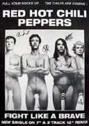 Red Hot Chili Peppers Autographed Facsimile Signed Poster 24"x36"