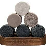 Whiskey Chilling Stones Gift Set With 2 Crystal Glasses