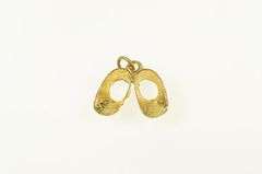 14K Yellow Gold 3D Baby Shoes Child's Sneakers Booties Charm/Pendant