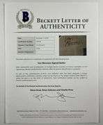 Van Morrison Autographed Huntington Acoustic Guitar BAS