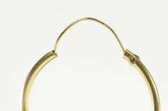 14K Yellow Gold 22.5mm Classic Vintage Simple Hoop Earrings