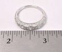 CZ Band Ring In Sterling Silver
