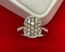CERTIFIED BRAND NEW 14K WHITE GOLD AND DIAMOND RING