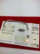 CERTIFIED BRAND NEW 14K WHITE GOLD AND DIAMOND CUBAN LINK BRACELET. 4.75 CARAT