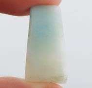 Collectors 18.08ct blue and white Larimar cabochon