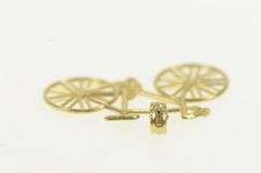 14K Yellow Gold Bike Bicycle Cyclist Vintage Travel Charm/Pendant