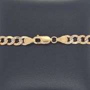 14K YELLOW GOLD CUBAN LINK CHAIN BRACELET