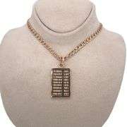 14K ROSE GOLD ABACUS CHARM