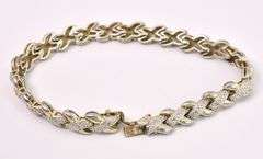 X Link Bracelet In Sterling Silver