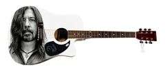 Dave Grohl Autographed Signed Acoustic Graphics Guitar ACOA
