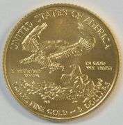 Pristine Superb Gem BU 2015 $5 American Gold Eagle coin