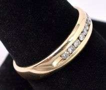 Marvelous Men's Diamond Ring In 14K Yellow Gold