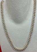 CERTIFIED BRAND NEW 14KT SOLID YELLOW GOLD AND DIAMOND CUBAN LINK CHAIN-19.0+ CARATS!