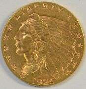 Satiny-fresh BU 1925-D US $2.50 Indian Gold Piece