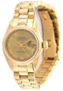 Ladies Rolex Datejust President 6917, 18K Gold, W/Box & Booklet