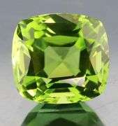 Superb 4.23ct Cushion Cut Apple Green Peridot