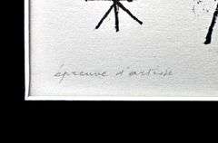 Miro Matted Art Print