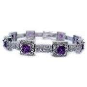 Amethyst CZ  Bracelet