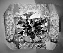 Men's Huge Sparkling 3 Ct Fire Moissanite Ring