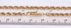 Popular Yellow Gold Rope Chain Necklace