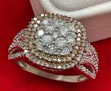 CERTIFIED BRAND NEW 14K WHITE GOLD AND DIAMOND RING