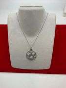 CERTIFIED BRAND NEW 14K WHITE GOLD AND DIAMOND PENDANT AND CHAIN. 3.22 CARATS