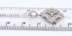 Vintage Style Diamond Pendant on Fancy Chain
