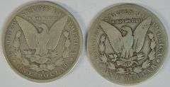 Scarce 1894-S & 1902-S Morgan Silver Dollars. Key dates