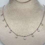 DIAMOND NECKLACE CRAFTED IN 14K WHITE GOLD